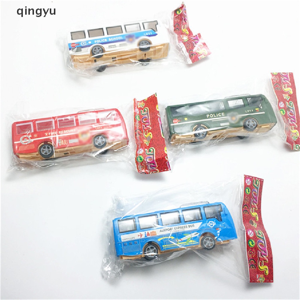 Qingyu Mô Hình Xe Buýt Hoạt Hình Bằng Nhựa Đồ Chơi Cho Trẻ Em