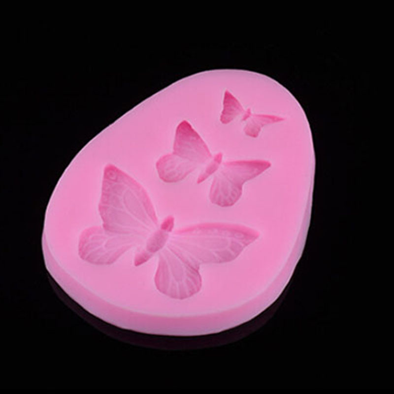 Khuôn Silicone Nhấn Hình Bướm