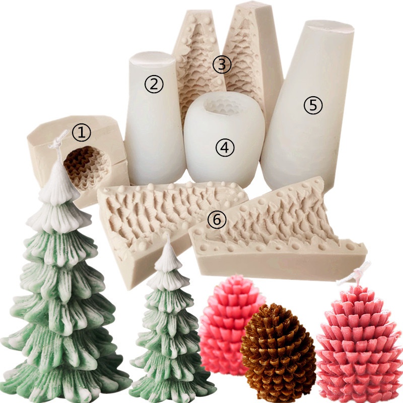 Khuôn Silicon Làm Bánh Đa Năng Tạo Hình Cây Thông Giáng Sinh Sáng Tạo