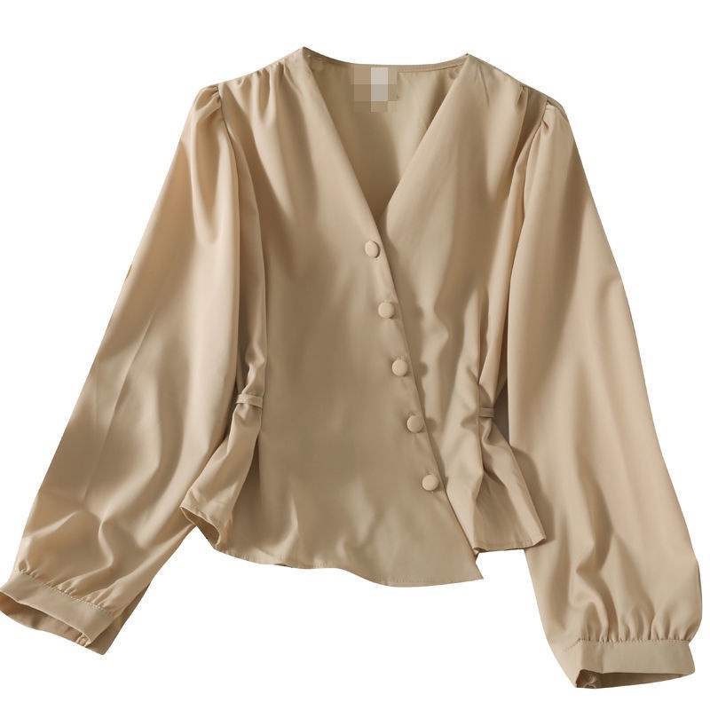 Áo kiểu BH tay phồng dài thời trang thu đông Pháp 2021