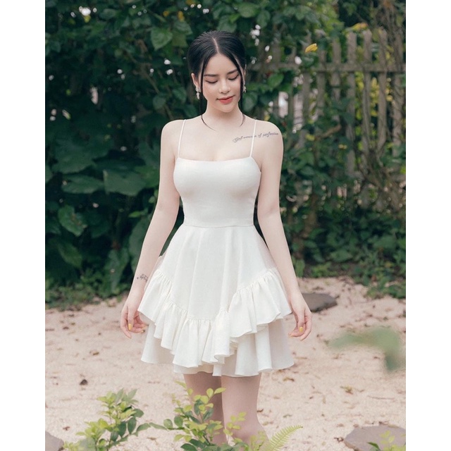 JUCY DRESS/ ĐẦM HAI DÂY XOÈ TẦNG