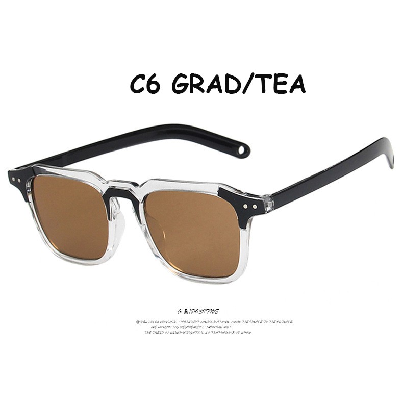 Kính mát gọng vuông chống tia UV400 thời trang