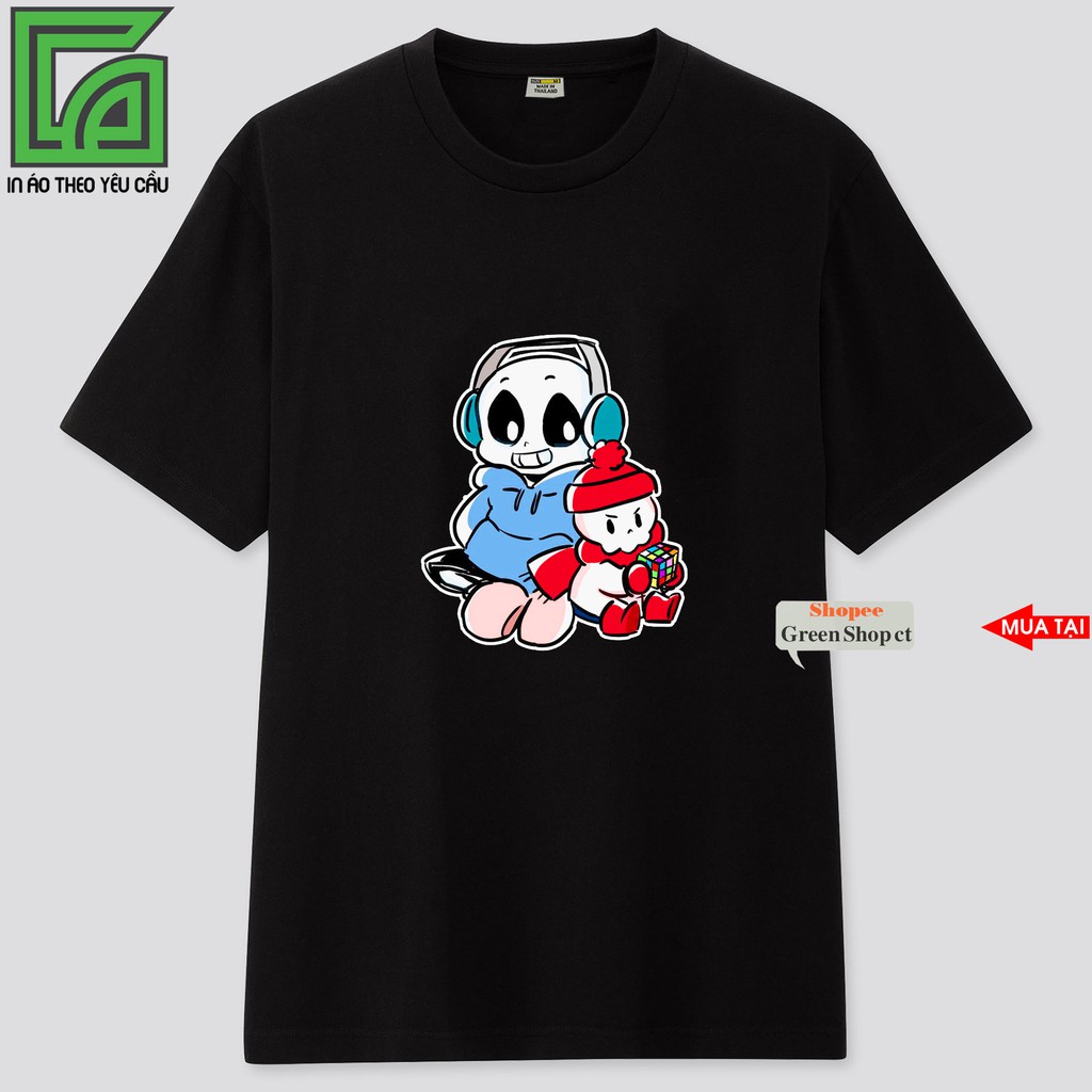 (NEW) Áo Thun Game Undertale Sans Noel Vải Cotton Thái S180