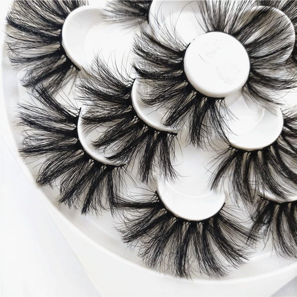 Set 7 Cặp Lông Mi Giả SKONHED 25mm Nối Dài Mi Trang Điểm Làm Đẹp