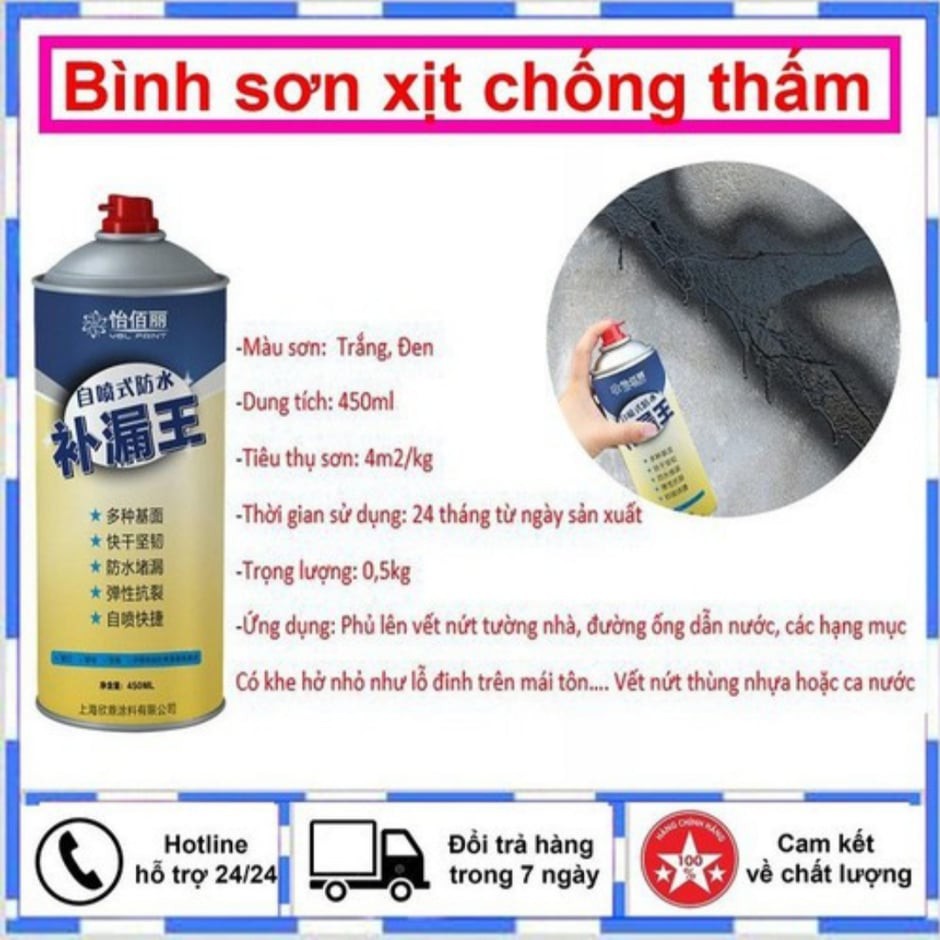 Sơn Chống Thấm Dạng  [LOẠI 1]  Tiện Dụng Chống Dột Mái Nhà, Tường, Ống Nước... Đa Năng