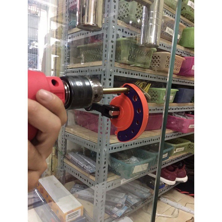 Dụng cụ định vị, cố định dùng khi khoan kính, thủy tinh, gạch men