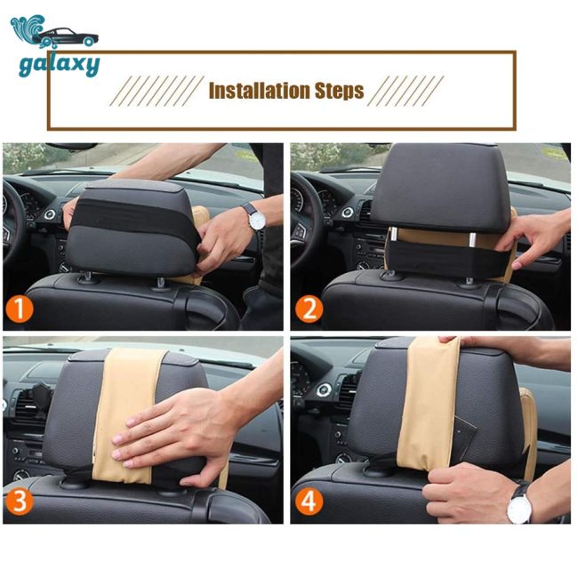 Galaxy Gối Tựa Cổ Bằng Mút Hoạt Tính Gắn Ghế Ngồi Xe Hơi Tiện Dụng