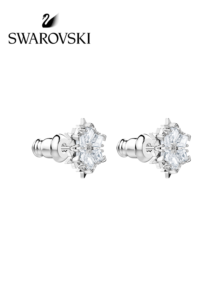 FREE SHIP Bông Tai Cá Tính Nữ Swarovski MAGIC Bông tuyết xinh đẹp Earrings Simple Chic Earrings Crystal FASHION Trang sức trang sức đeo THỜI TRANG