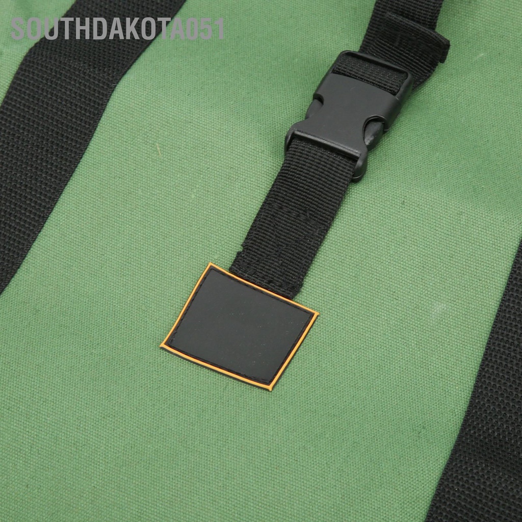 [Hàng Sẵn] Túi đựng củi Đa chức năng Di động Bền Màu xanh lá cây cho Cắm trại ngoài trời【Southdakota051】