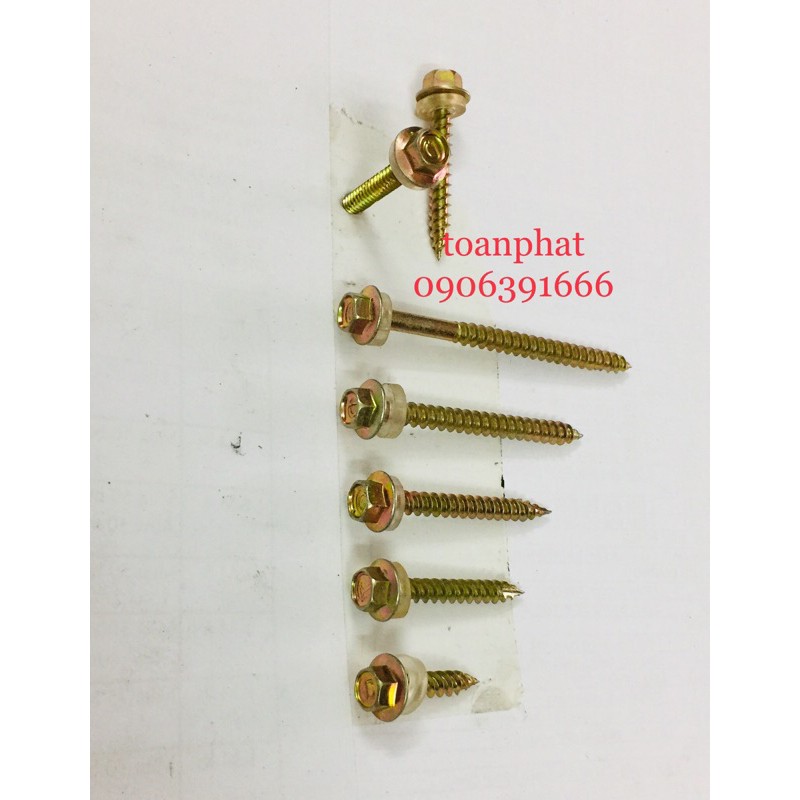 100g Vít bắn tôn gỗ | đầu lục giác đủ các size 3-4-5-6-7 cm