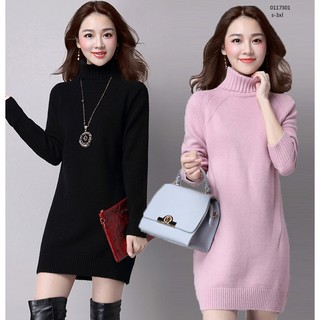 Váy len nữ cao cổ
