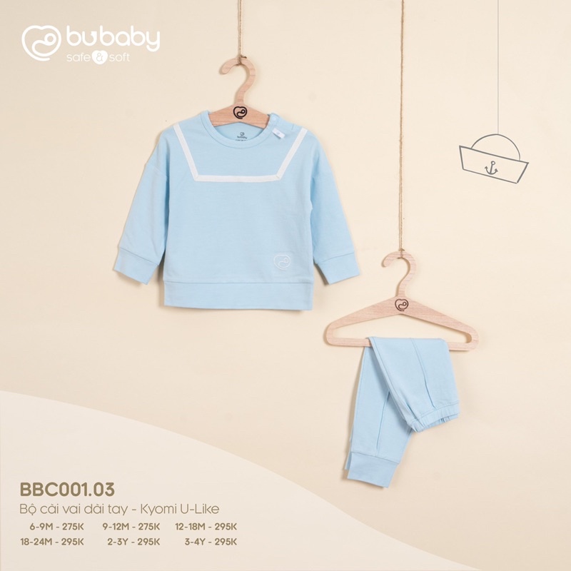 Bu sale up to 50%Bubaby! Bộ dài tay cai vai quần dài - Kyomi U- Like có các bé!