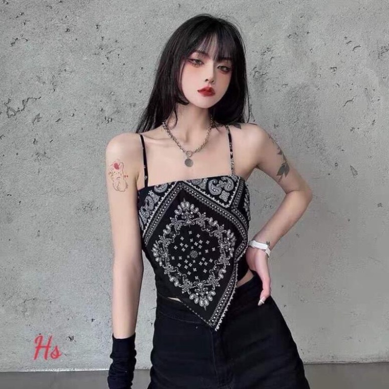 Áo hai dây khăn yếm thổ cẩm