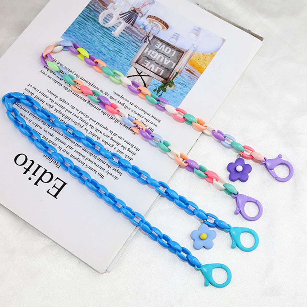 Dây Đeo Khẩu Trang Bằng Acrylic Chống Thất Lạc Nhiều Màu Sắc Thời Trang