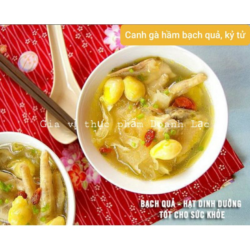 Hạt Bạch Quả tươi tách vỏ ép chân không 250gr (hiệu Quế Lâm). Tiện lợi: nấu chè, hầm canh, xào chay