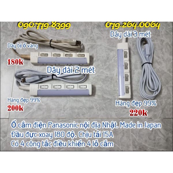 Ổ cắm điện Panasonic nội địa Nhật