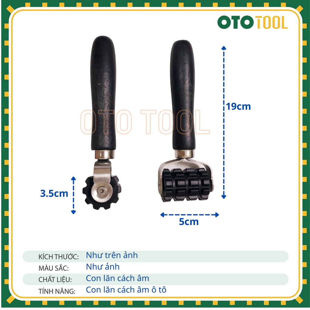 Con lăn HAMEI màu đen có gai thi công cách âm chống ồn cho xe hơi ô tô OTO TOOL HL07