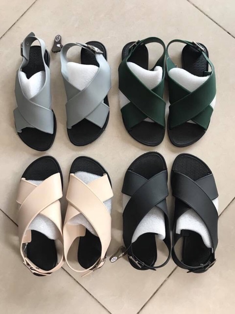 Dép sandal nhựa dẻo quai chéo