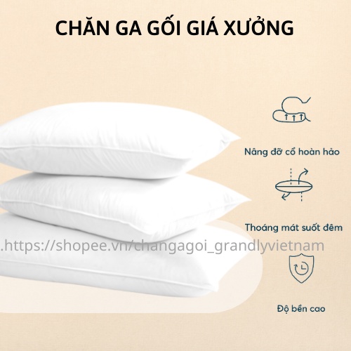 HÀNG TẠI XƯỞNG RUỘT GỐI ĐẦU - RUỘT GỐI NẰM GRANDLY SIÊU ÊM