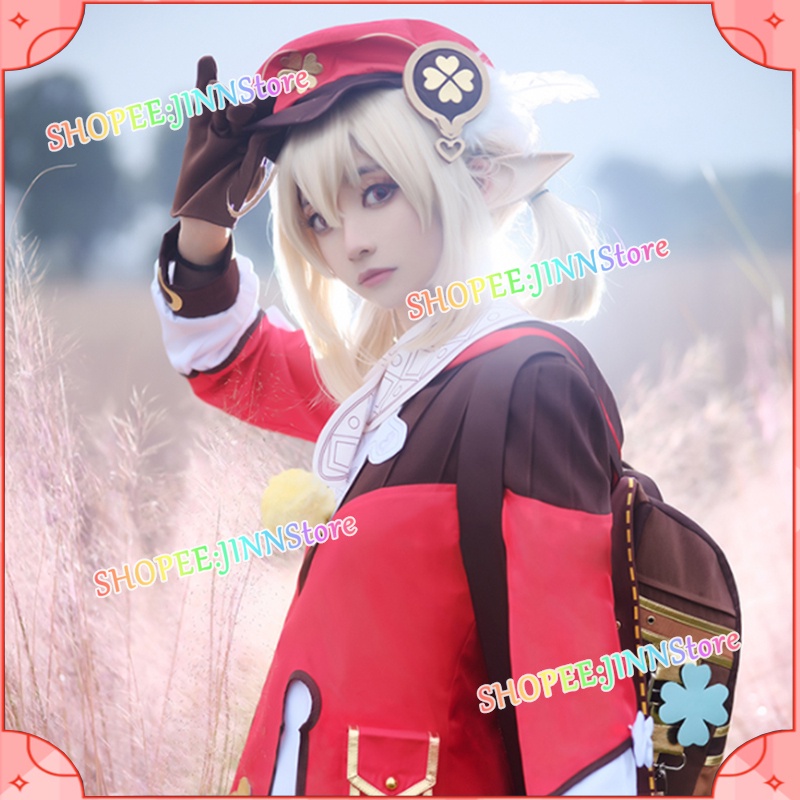 JINN KLEE Cosplay Trang Phục Anime Trò Chơi Genshin Impact Cosplay Cho Cô Gái Ăn Mặc Trang Phục Dự Tiệc Trọn Bộ
