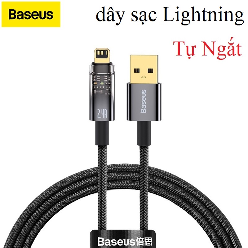 Dây sạc nhanh tự ngắt ai phôn 20w chính hãng baseus