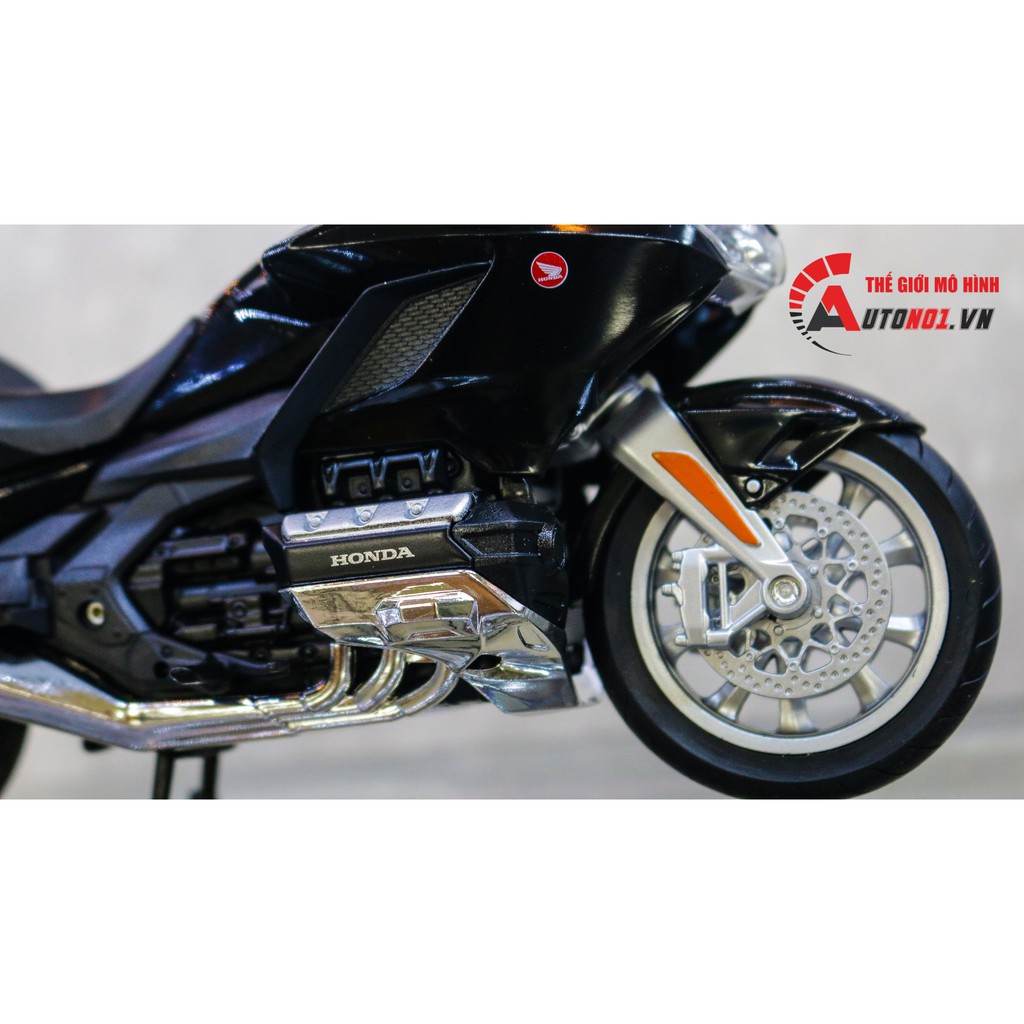 MÔ HÌNH XE HONDA GOLDWING 2020 BLACK 1:12 WELLY 7491