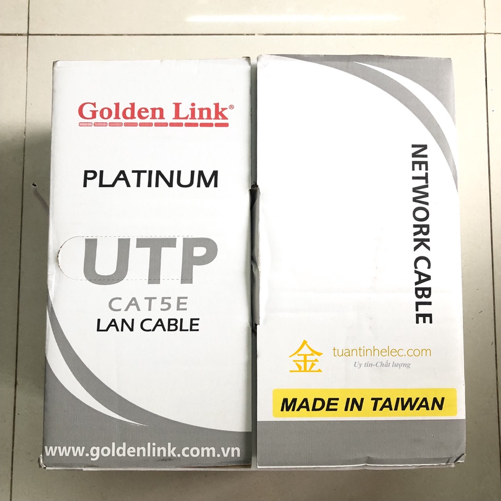 Dây Cáp Mạng Cat5E Golden Link - Bấm Sẵn 2 Đầu