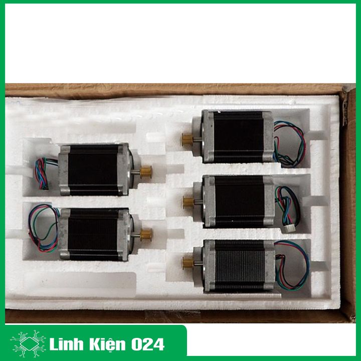 Động cơ bước 1.8 độ kích thước 57x76mm mô-men xoắn cao 1.2Nm