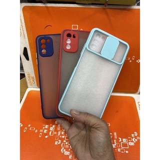 ốp lưng XIAOMI POCO M3 lưng nhám viền màu bảo vệ camera