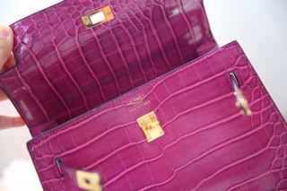 H.M kelly da cá sấu sz25
