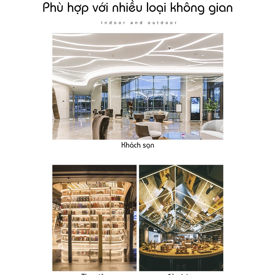 Dây Đèn LED Neon Flex 12V kt 6x12mm chống thấm nước, cắt 2.5cm, uốn chữ tạo hình, viền hắt sáng