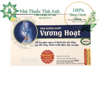 Viên Xương Khớp Vương Hoạt - Hỗ Trợ Giảm Nguy Cơ Thoái Hóa Cột Sống , Gai Đốt Sống Thoát Vị Địa Đệm Đau Vai Gáy