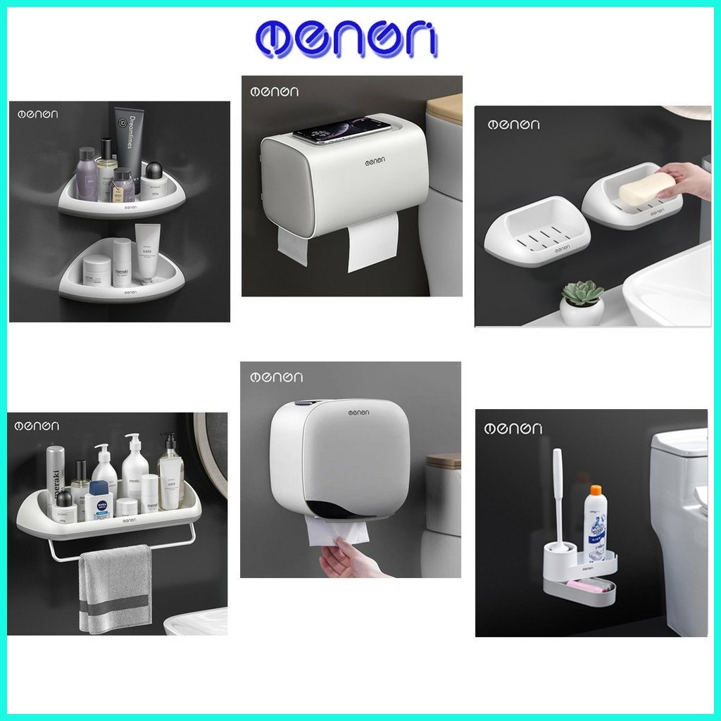 Bộ Phụ Kiện Nhà Vệ Sinh OENON cao cấp, Hộp đựng giấy, Chổi cọ wc, Thùng đựng rác