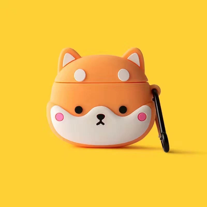 Vỏ Bảo Vệ Hộp Sạc Tai Nghe Lenovo LP40 Mềm Hình Chú Cún/Khủng Long Nhỏ Dễ Thương