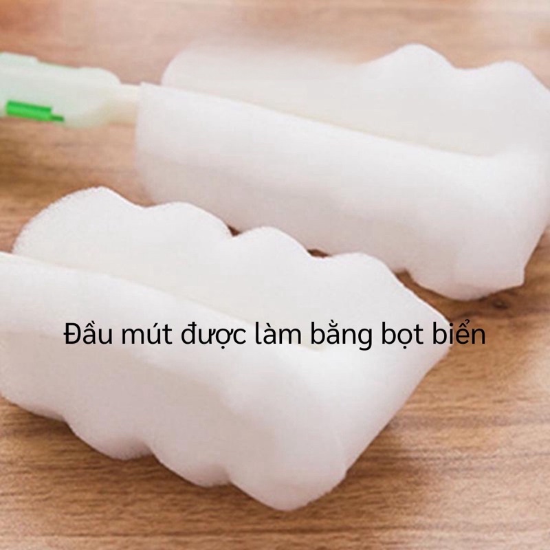 Cọ rữa bình sữa rữa ly cán dài bàn chải cứng dễ dàng vệ sinh bình giữ nhiệt, ly cốc thủy tinh, ly cafe, bình nước