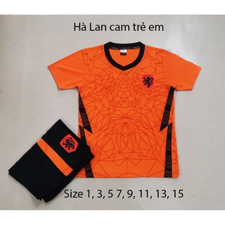 Quần áo bóng đá trẻ em Đội CLB Hà lan Cam 2020