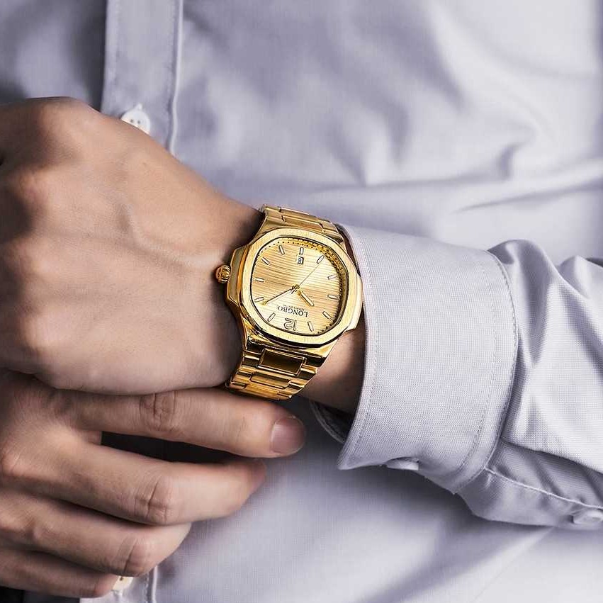 Đồng Hồ Nam LONGBO 80511 Khung Thép Chống Gỉ Chống Nước Cao Cấp | BigBuy360 - bigbuy360.vn