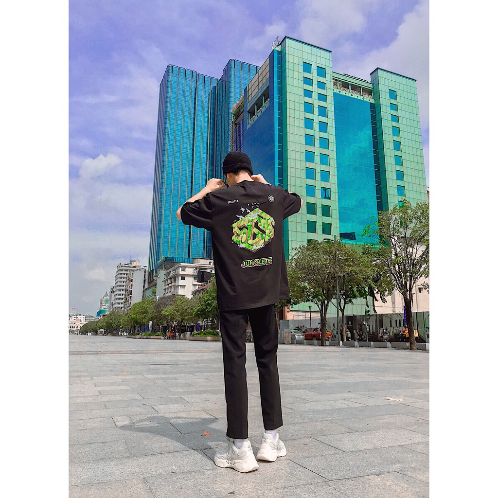 Áo thun unisex Jungle SGES streetwear form rộng nam nữ | BigBuy360 - bigbuy360.vn