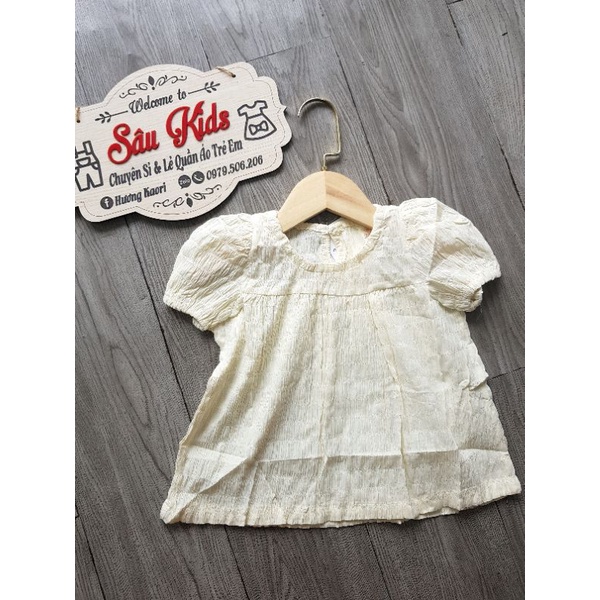 Áo sơ mi kiểu dáng babydoll cho bé gái