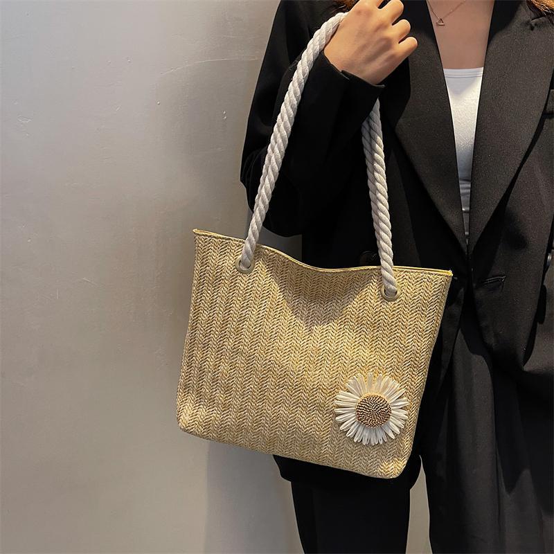 Túi Xách Dây Thừng Sức Chứa Lớn Phong Cách Phương Tây 2023 Phong Cách Mới