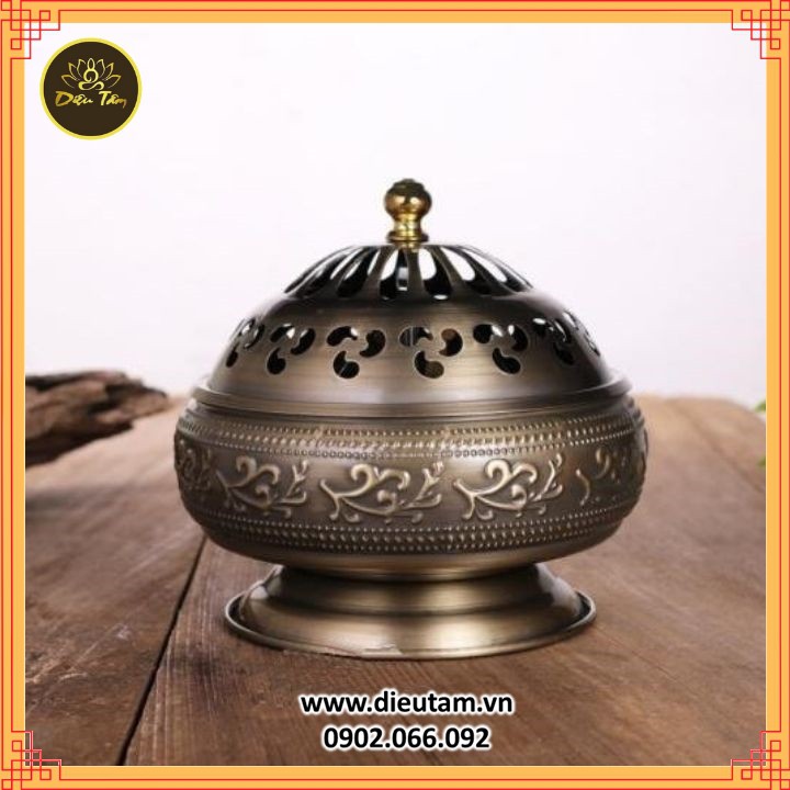 Lư xông trầm hương nhang vòng bền đẹp nhiều size