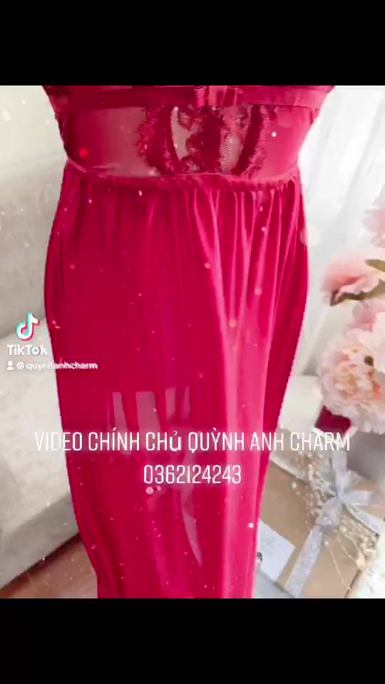 Sẵn sỉ Váy ngủ lụa xuyên thấu cài lưng siêu tôn dáng SP050 | BigBuy360 - bigbuy360.vn