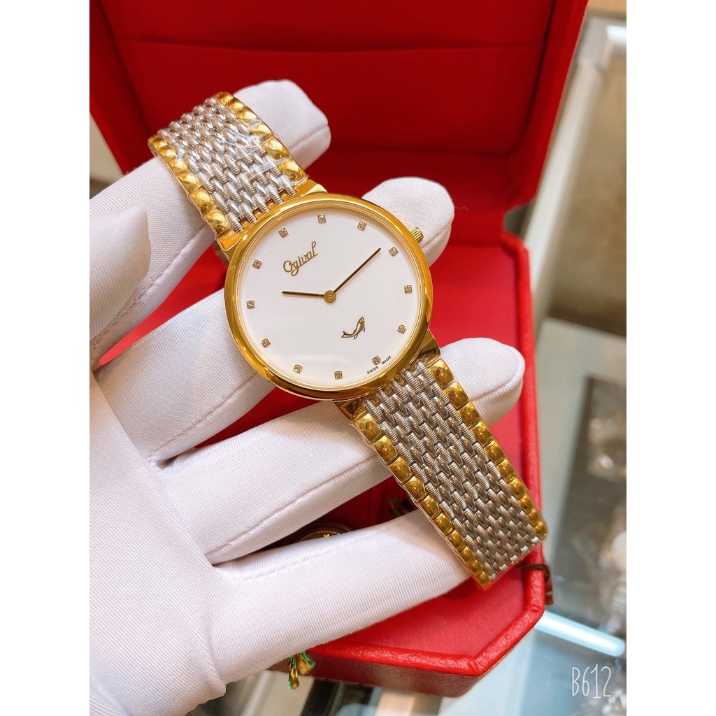Đồng hồ Ogival OG385-022GSK-T - Size 39mm mỏng chỉ 6mm