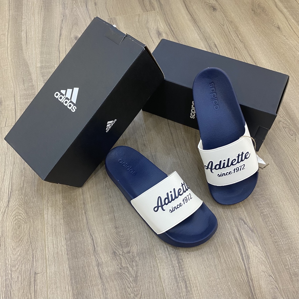 [CHÍNH HÃNG]DÉP ADIDAS SHOWER RETRO 1972 *NAVY* - Code: GW8748