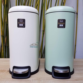Thùng rác Lock&Lock Moonlight bằng thép không gỉ dung tích 10L có bàn đạp giảm chấn BYP121