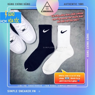 Vớ Nike Cổ Cao 💙FREESHIP💙 Tất Nam Nữ Unisex Cao Cấp - Cotton Dày Dặn Cao Cấp Chống Hôi Chân