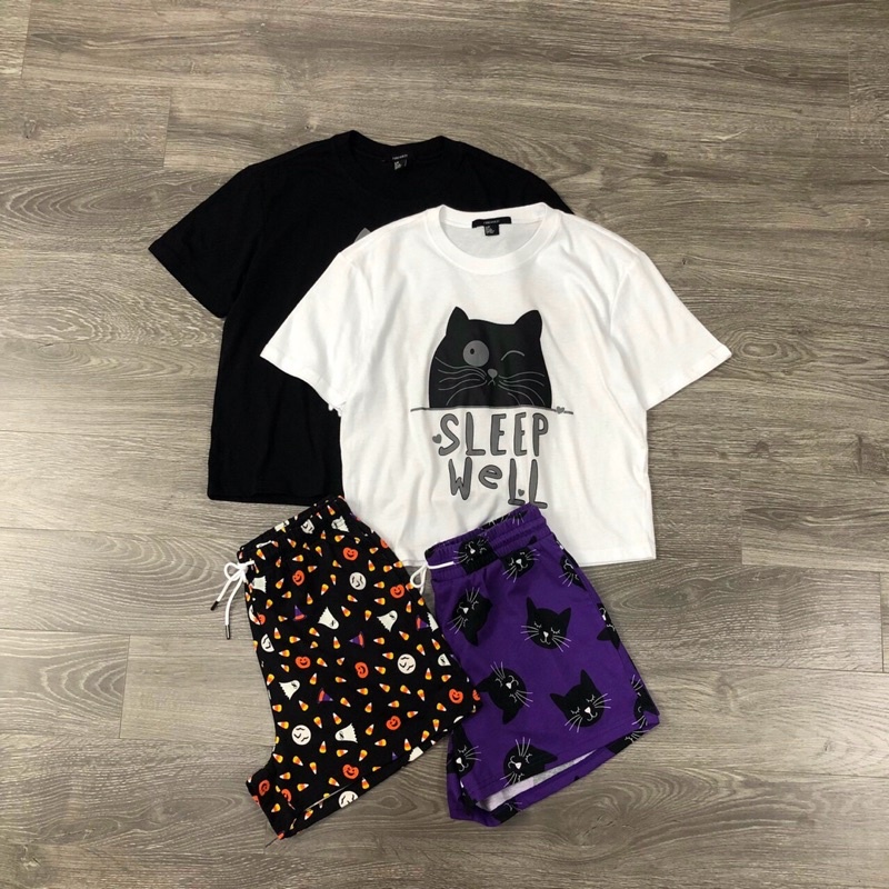 BEUCLOSET -Set áo thun quần short mặc nhà Vnxk f21