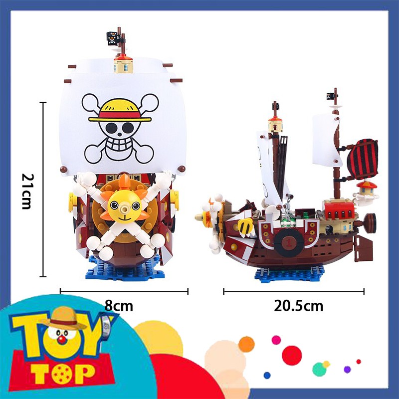 Đồ chơi lắp ráp ghép One Piece Tàu thuyền của Băng mũ rơm Luffy Zoro Sanji Chopper THOUSAND SUNNY SHIP xếp hình SY 6299