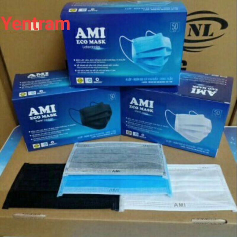 Khẩu trang ami 4 lớp kháng khuẩn giá rẻ | BigBuy360 - bigbuy360.vn