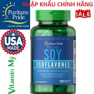 viên uống mầm đậu tương Soy Isoflavones 120 viên Puritan's Pride
